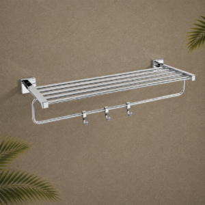 Towel Rack Square 24 - CHROME FINISH