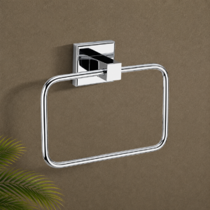 Towel Ring Square - CHROME FINISH