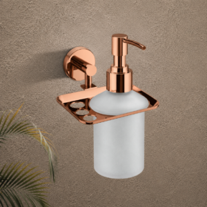 Tumbler + Glass Dispenser - ROSE GOLD FINISH